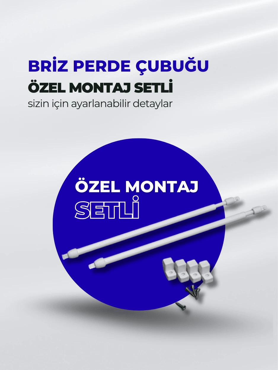 Briz Perde Çubuğu Montaj Seti